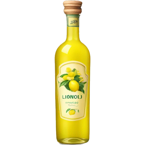 a single bottle of limoncello emoji