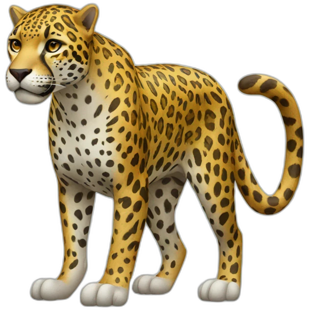 Jaguar full body standing emoji