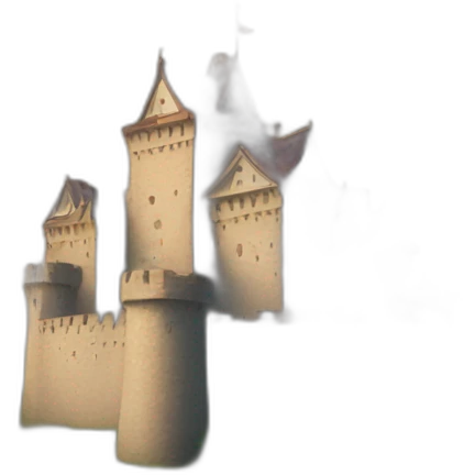 A bird on the castle emoji
