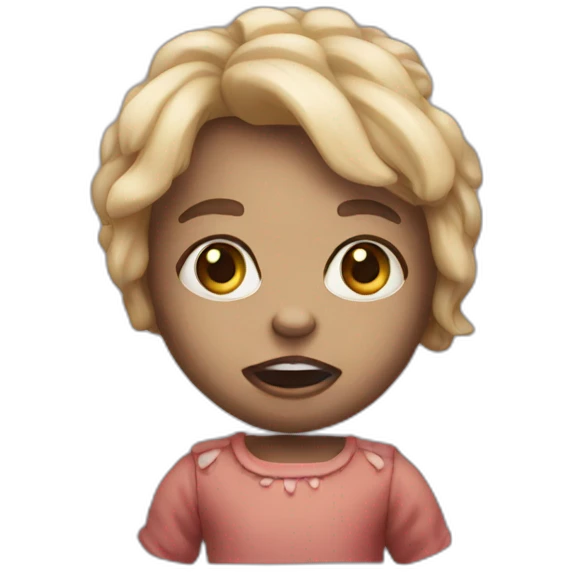 scary doll emoji