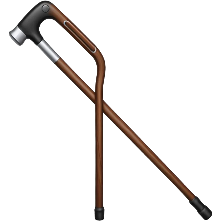black walking stick emoji