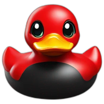 red devil rubber duck emoji