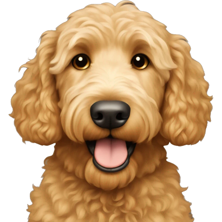 golden doodle toasting brown emoji