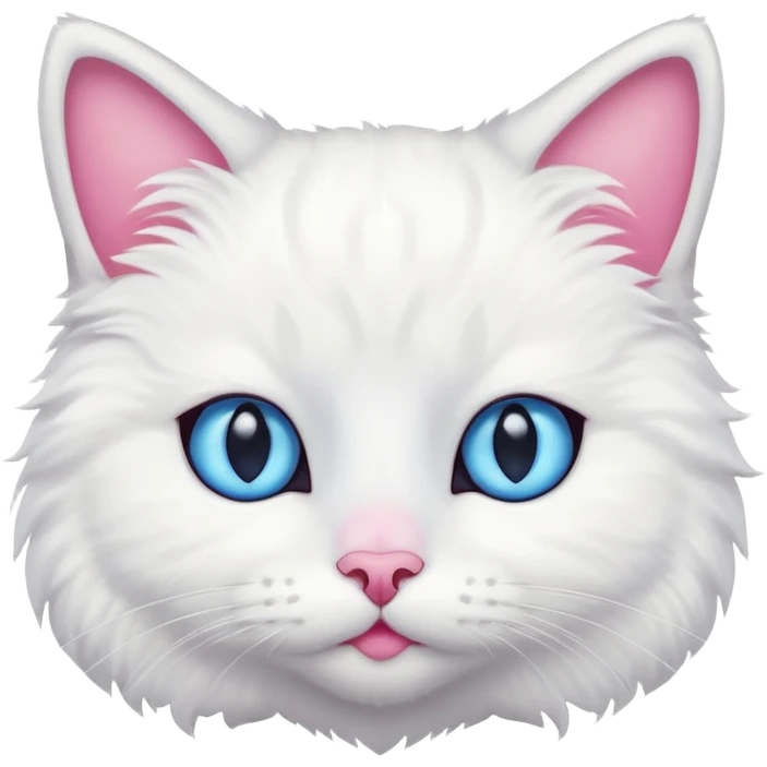 cute cat white emoji