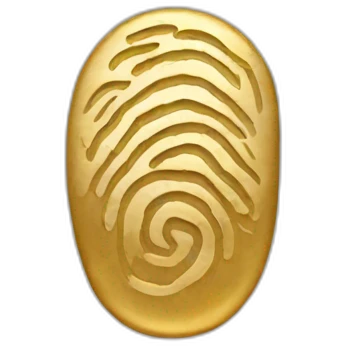 gold Fingerprint emoji
