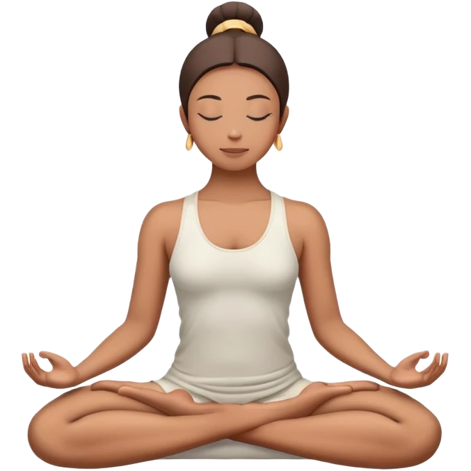 person in lotus position meditation yoga pose emoji