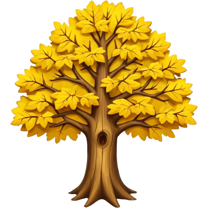 tree with yellow leaves emoji