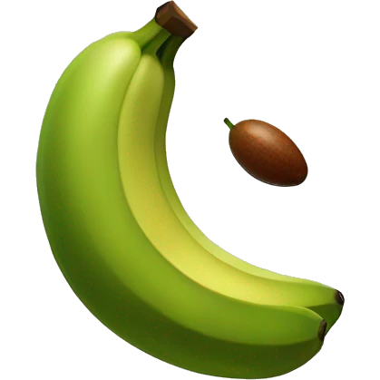Bananna with a avacado emoji