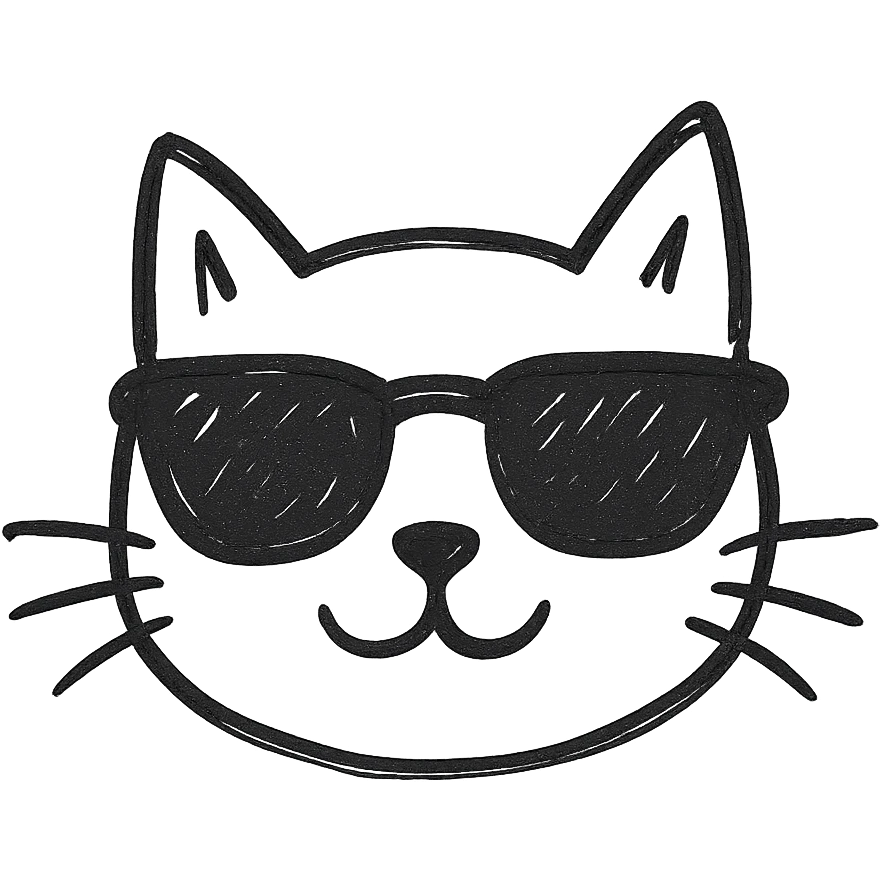 cat wearing sunglasses emoji