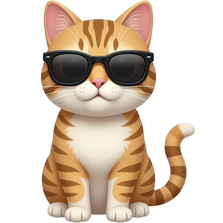Cat wearing sunglasses emoji