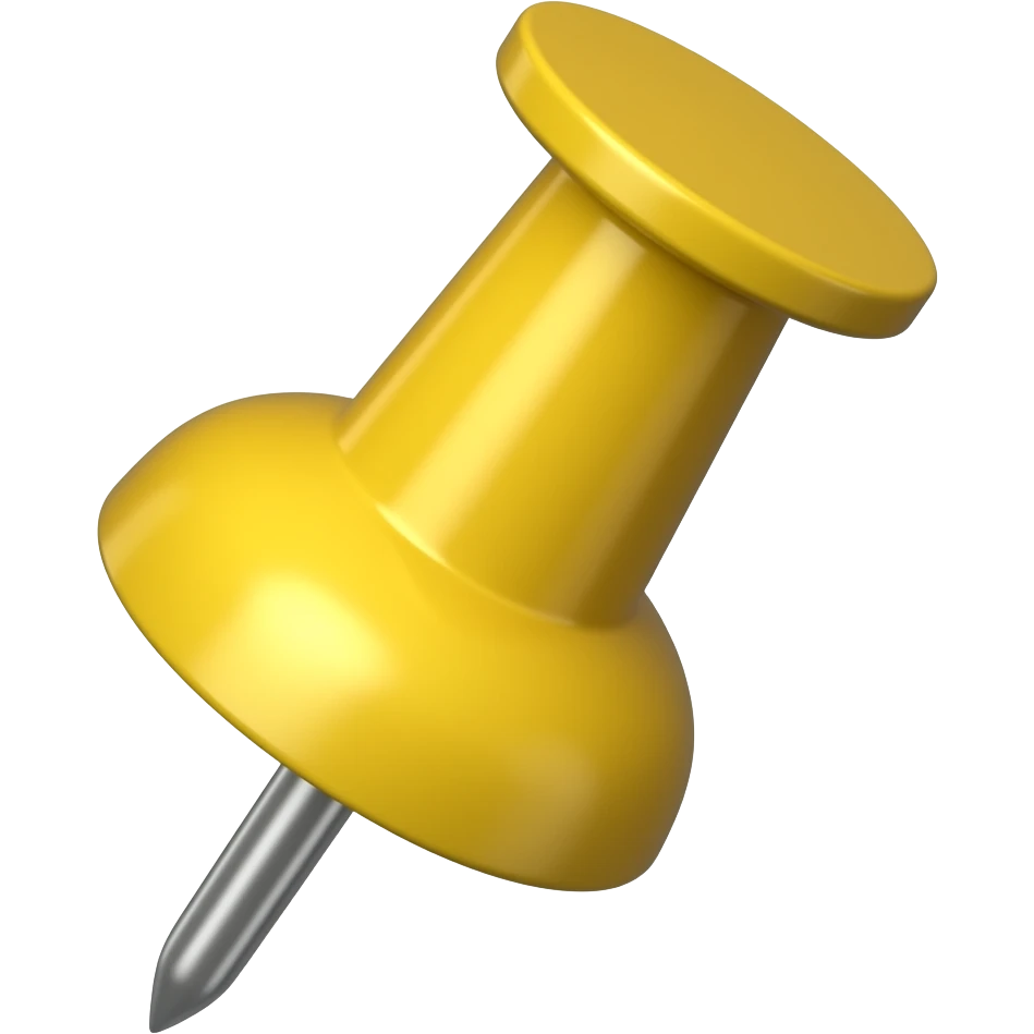 yellow push pin emoji