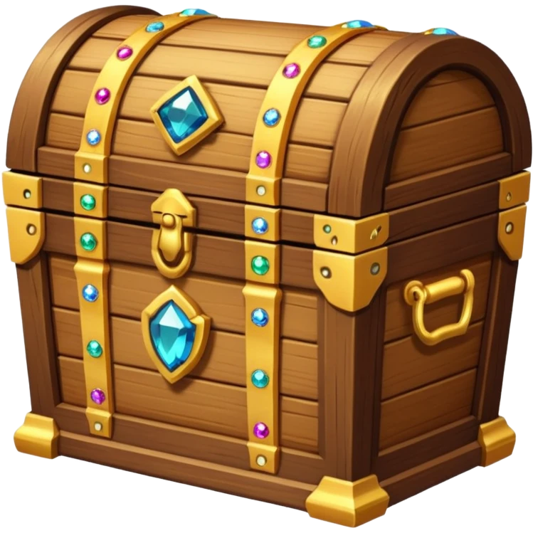 treasure chest with gems in it emoji