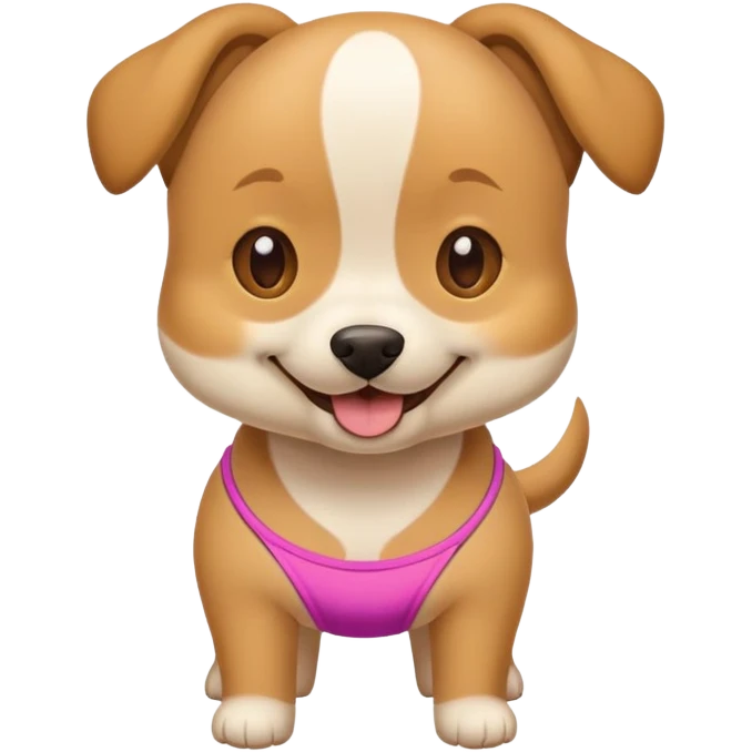 dog with bikini emoji