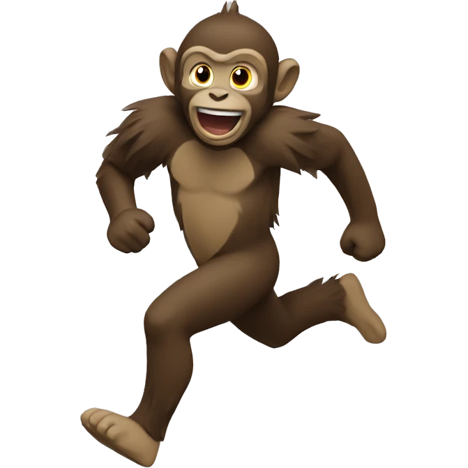 Monckey running  emoji