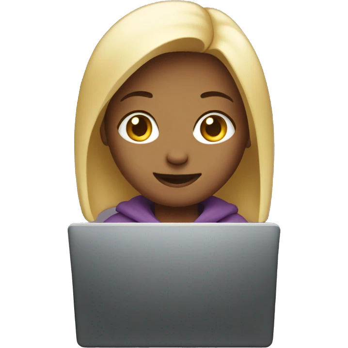 laptop girl emoji