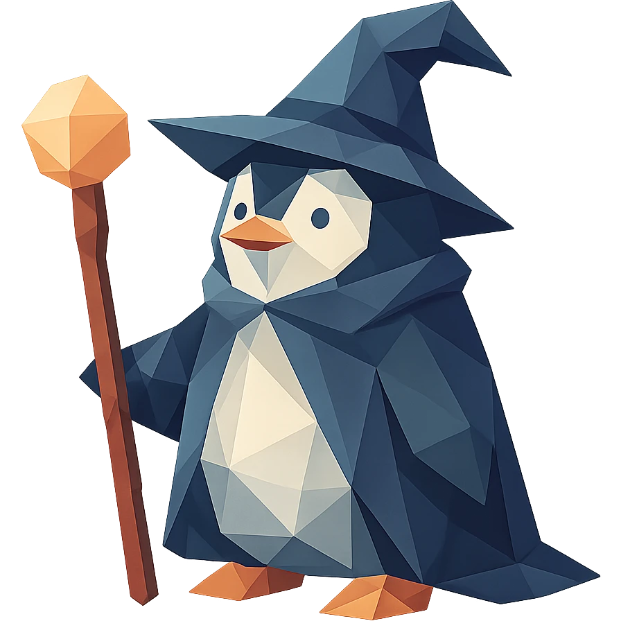 penguin wizard emoji