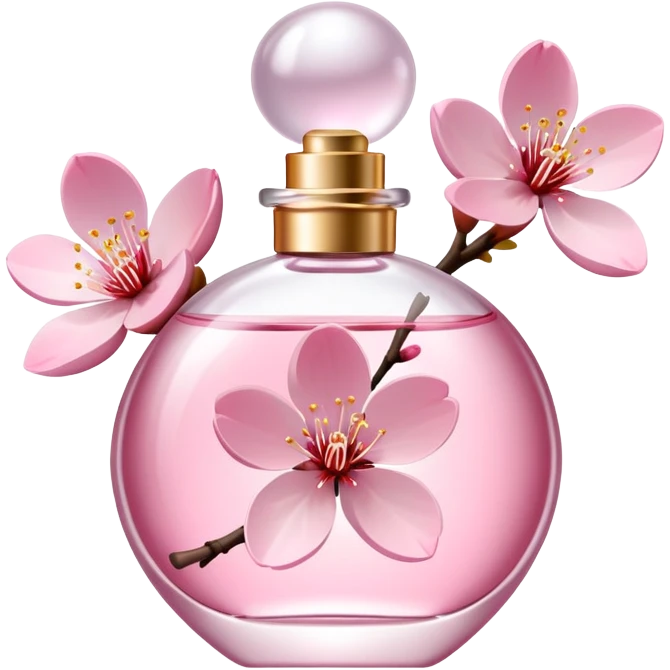 Sakura Cherry Blossom-themed perfume emoji