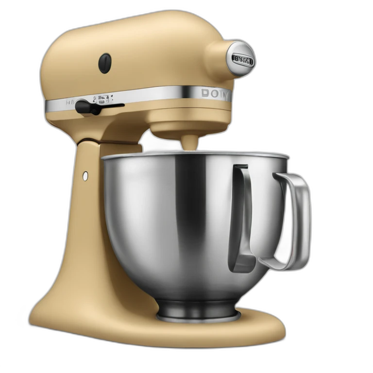 Pilsbury doughboy in a stand mixer emoji
