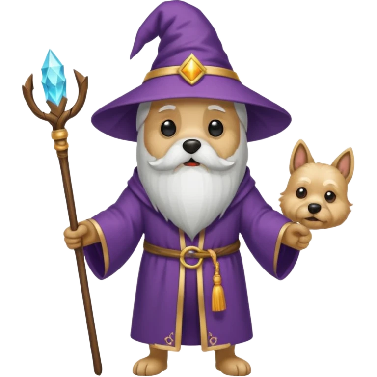 Dog wizard emoji