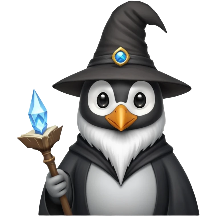Penguin Wizard emoji