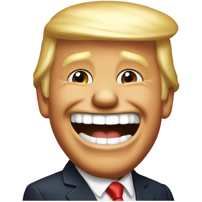 Laughing Trump emoji