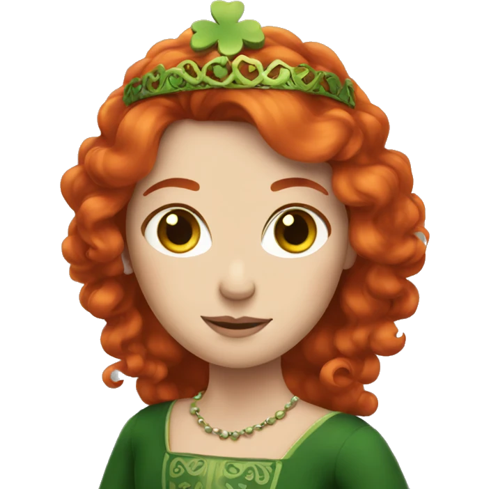irish princess with red hair emoji