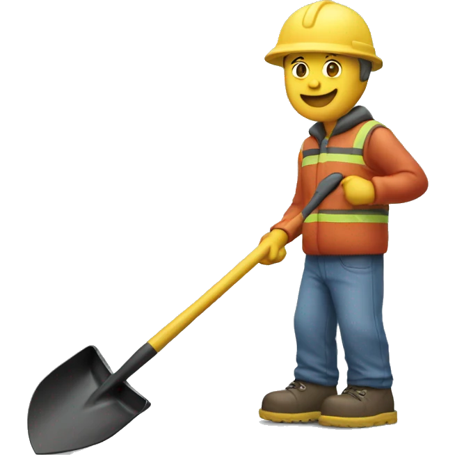 Plastic Kids shovel  emoji