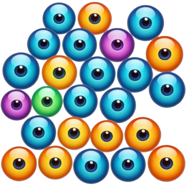 mass of eyeballs emoji