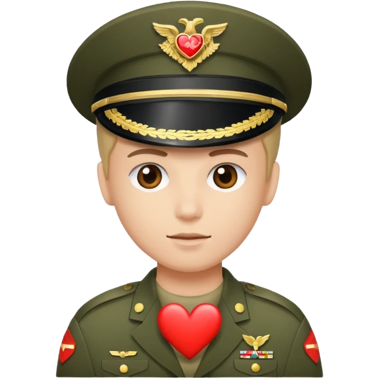Military heart  emoji
