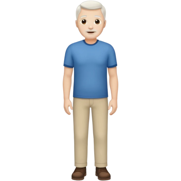 Dad full body. White emoji