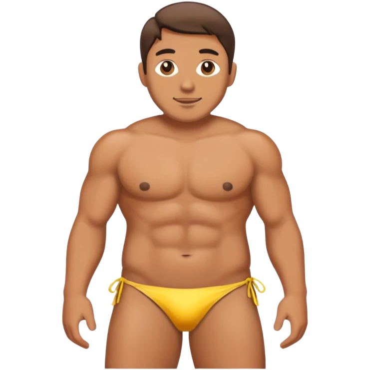 man wearing bikini emoji