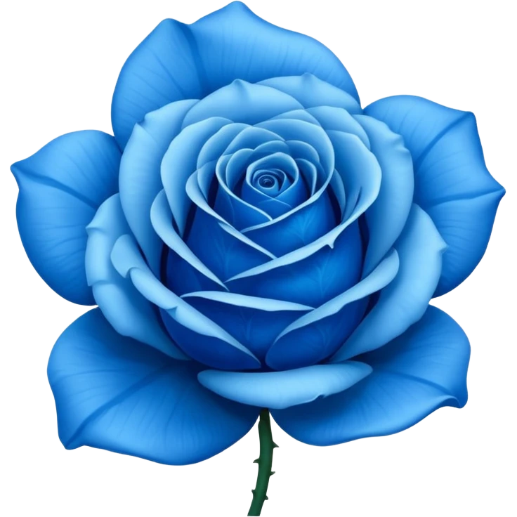 Blue rose emoji