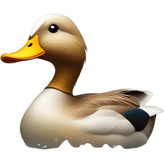 Duck swimming  emoji