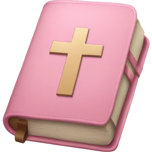 soft pink bible emoji