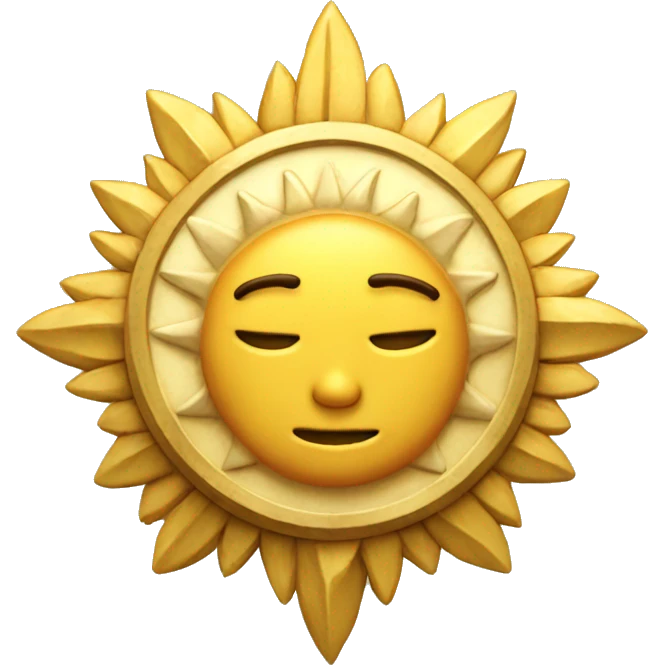 plaque soleil emoji