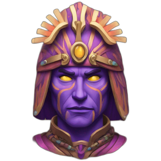 Psychedelic warlord emoji