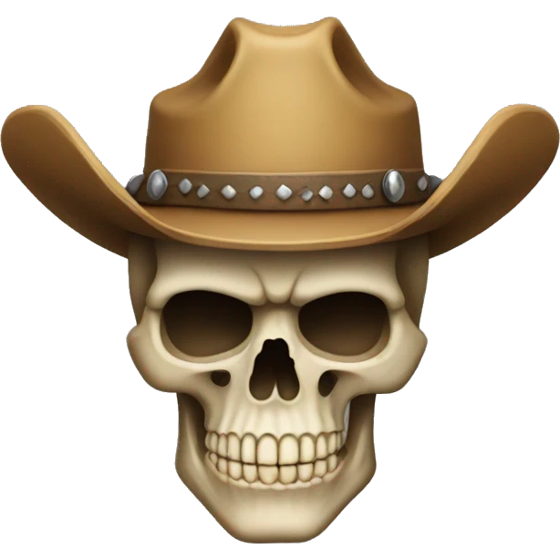 Skull cowboy emoji
