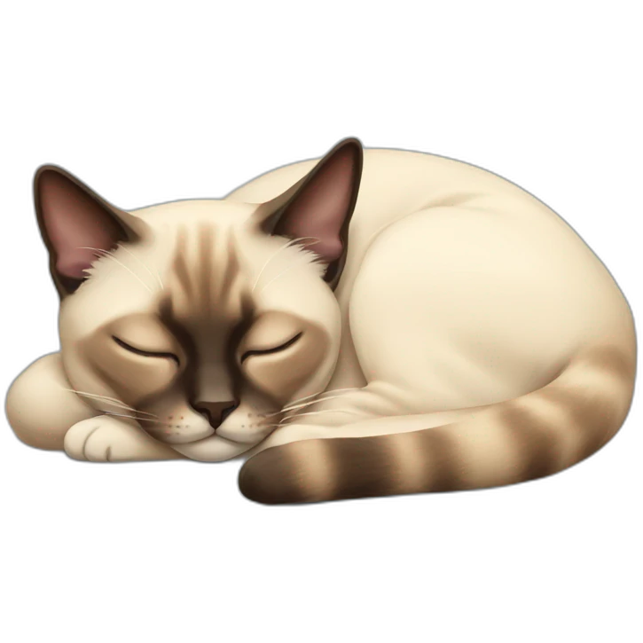 siamese cat sleeping emoji