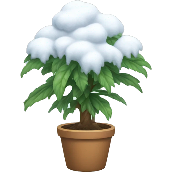 Snowy plant  emoji
