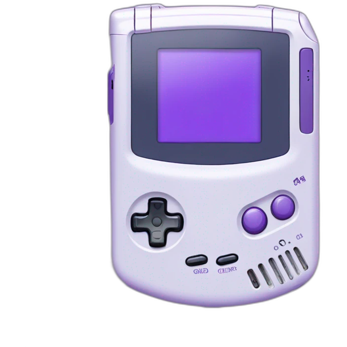 Purple gameboy advance emoji