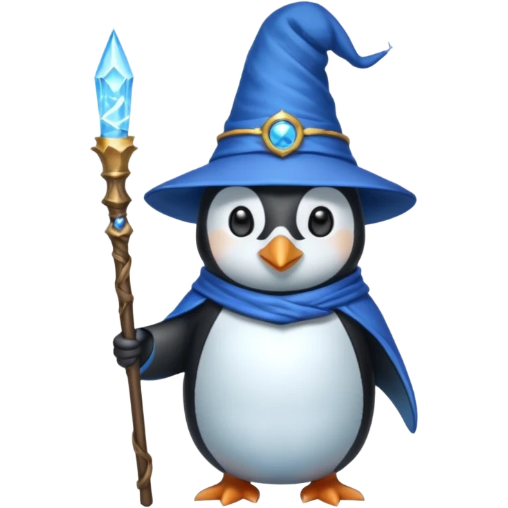 Penguin Wizard emoji