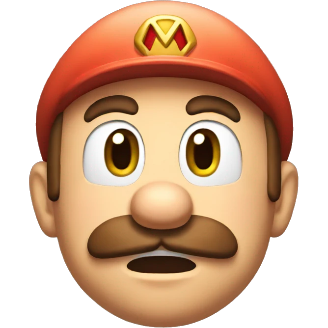 crying supermario face emoji