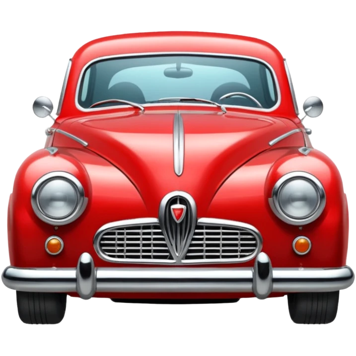 red vintage car emoji emoji