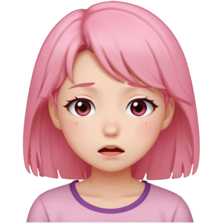 Anime girl flustered emoji