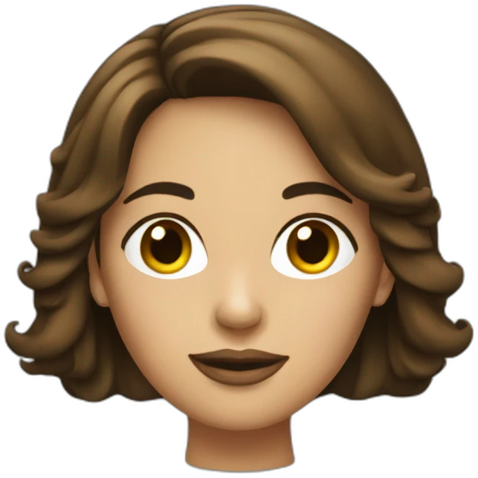 Brunette lady black car emoji