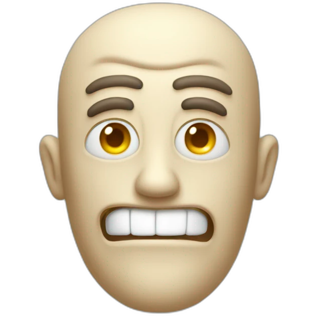 un fantôme méchant emoji