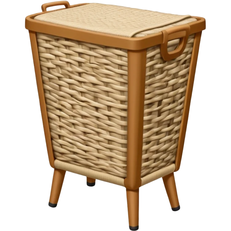 clothes hamper with legs emoji