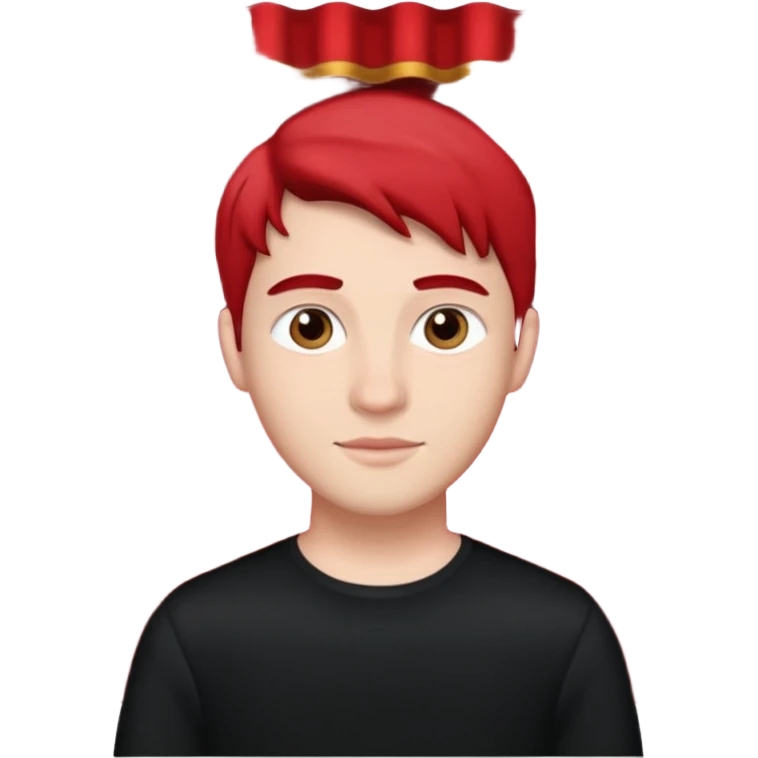 male theater student with curtain behind emoji