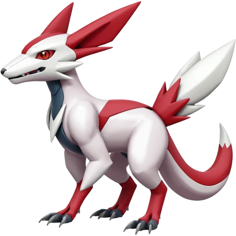 Heliolisk-Lombax-Sergal-Zangoose-Cyclizar-Genesect-Pokémon, full body emoji