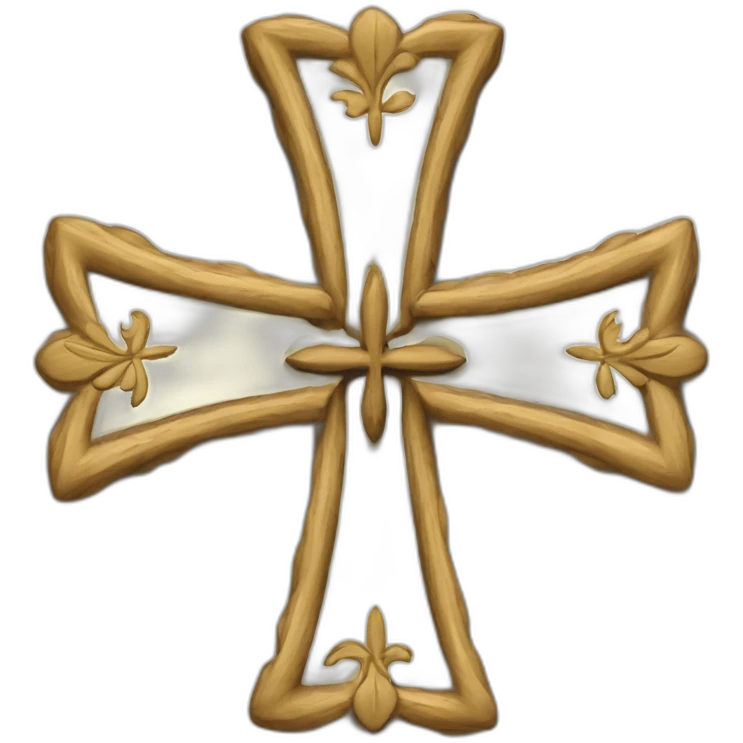 Huguenot cross included languedoc cross emoji